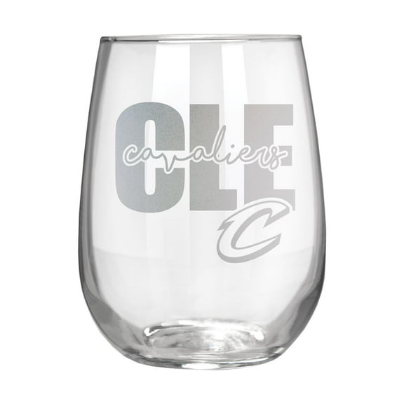 Cleveland Cavaliers Etched 17oz. City Stemless Wine Glass