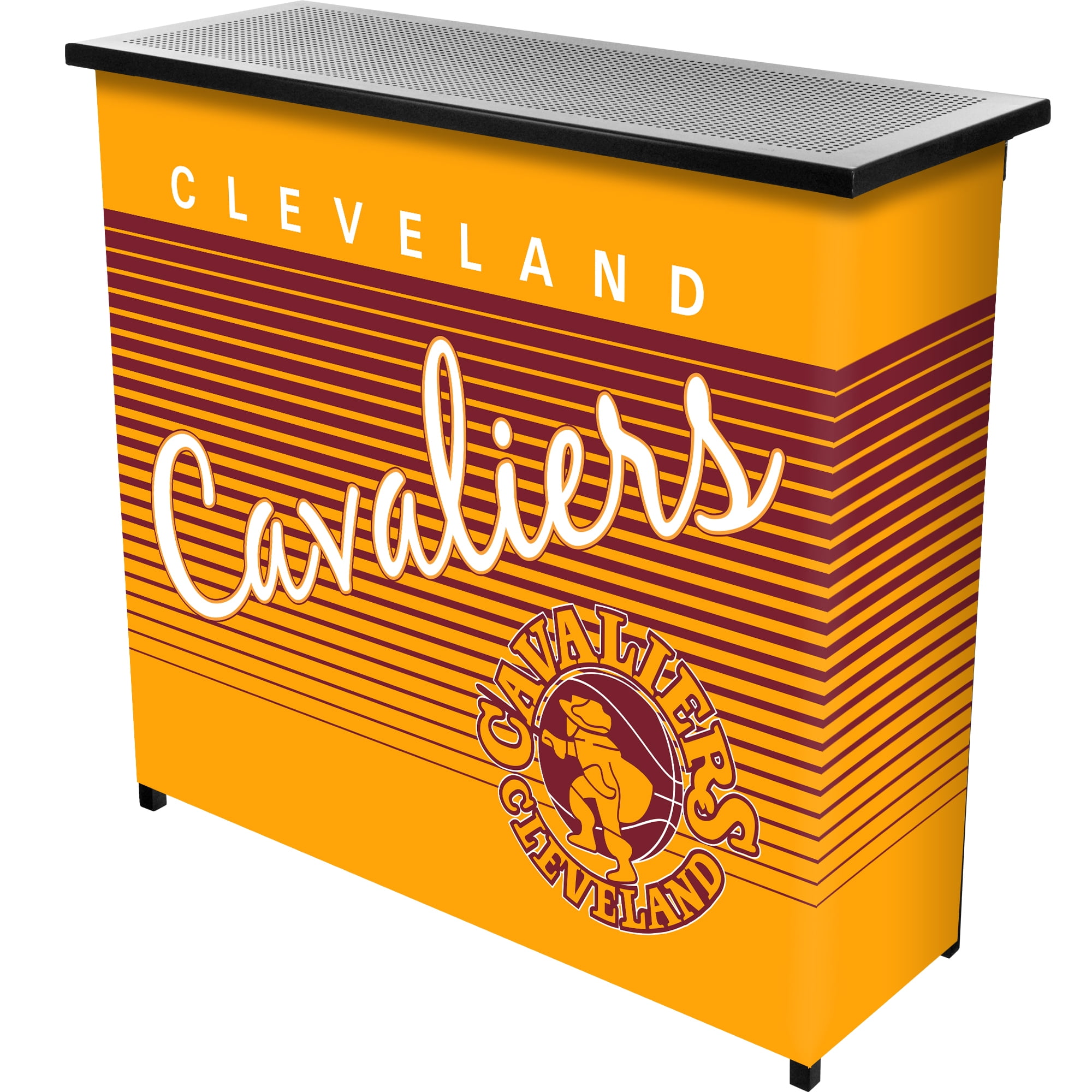 Cleveland Cavaliers Hardwood Classics Indoor or Outdoor Portable Bar with 2 Shelves