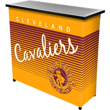 Cleveland Cavaliers NBA Hardwood Classics Portable Bar, Pop-Up Drink Station Patio, Garage or Man Cave Accessories - Wine, Gold