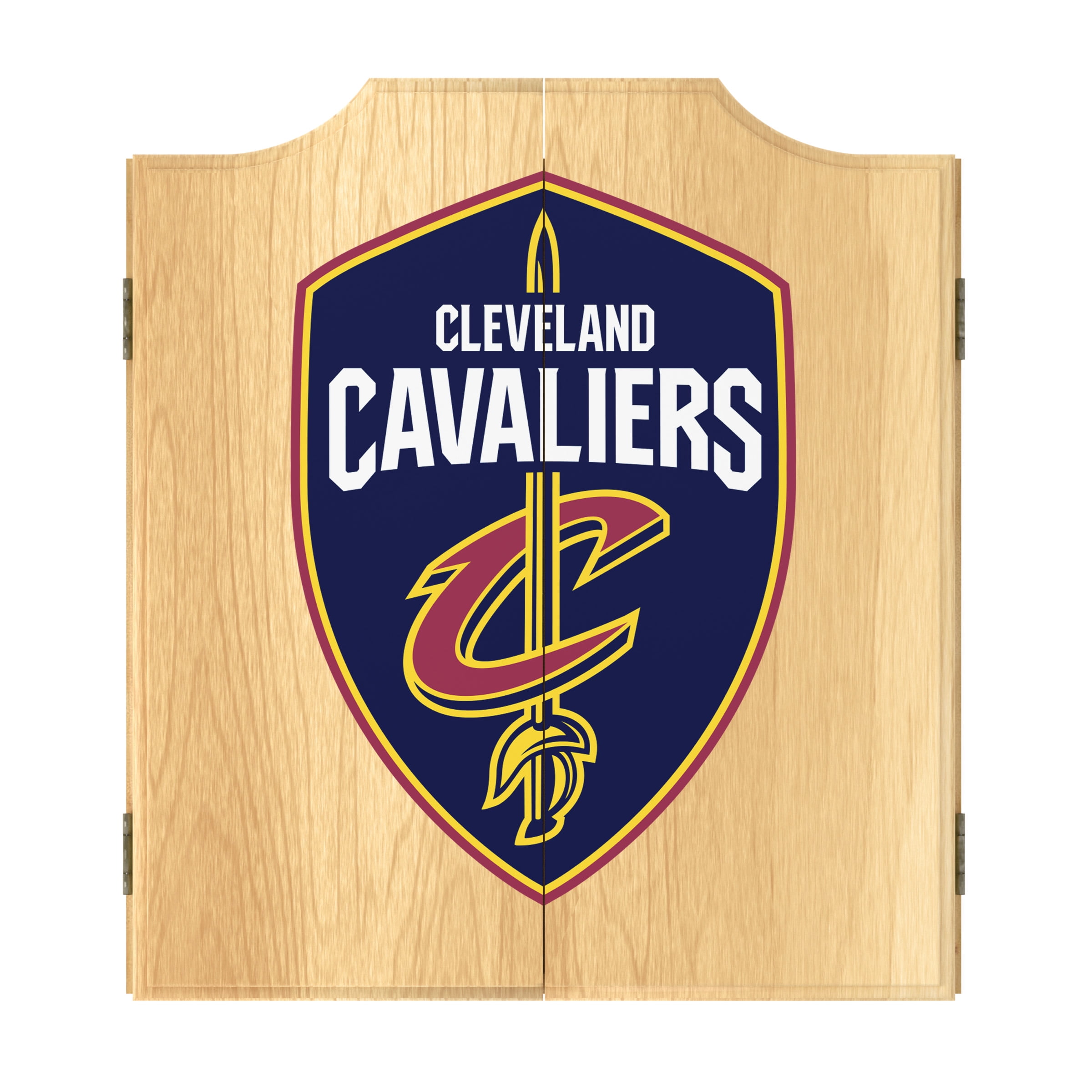 Cleveland Cavaliers Logo Dart Board Set with 6 Steel Tip Darts