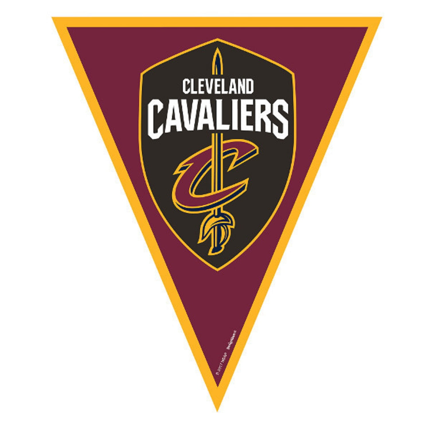 Cleveland Cavaliers Sports NBA Basketball Party Decoration Pennant Flag Banner