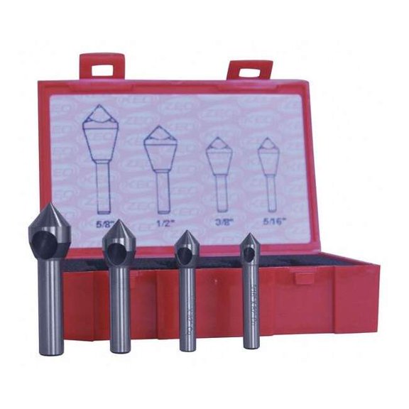 Cleveland Countersink/Deburring Tool Set,4 Pieces C94589
