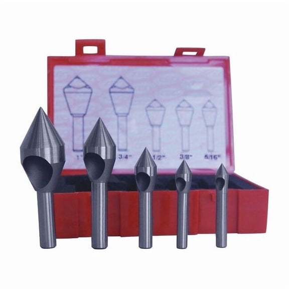 Countersink/Deburring Tool Set,5 Pieces C94592