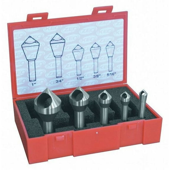 Cleveland Countersink/Deburring Tool Set,5 Pieces C94593