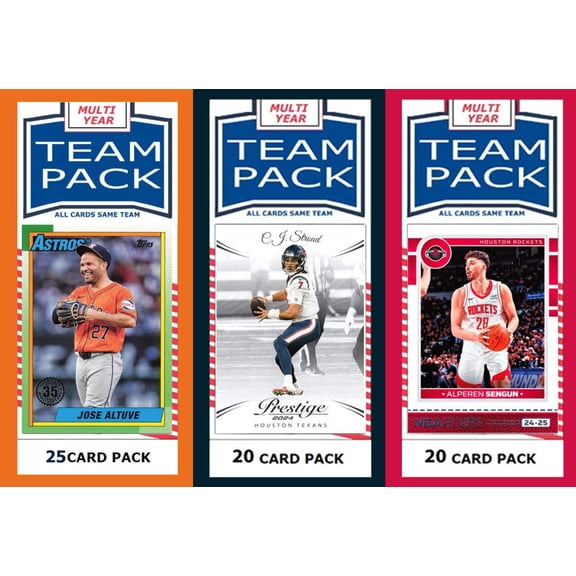 Houston City Team Pack Astros Texans Rockets 2024 2023 2025 Altuve Stroud Sengun
