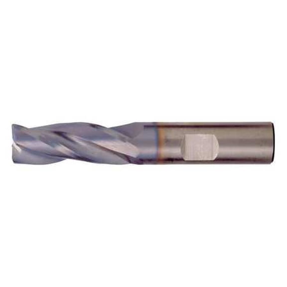 CLEVELAND C60368 Carbide End Mill,3 Flute,Cut L 9/16 in.