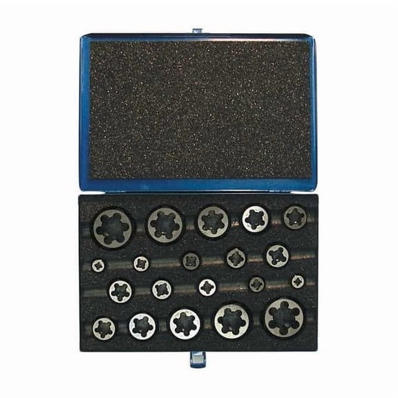 Cleveland Die Set,Hex,HSS,20pc C67282