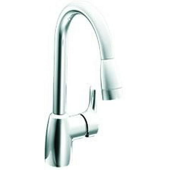 Cleveland Faucet Group Baystone One Handle Pullout Kitchen Faucet, Chrome, Lead Free