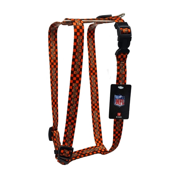 Cleveland Football Browns Large 1 Inch wide Adjustable Dog Harness - 20" - 30"