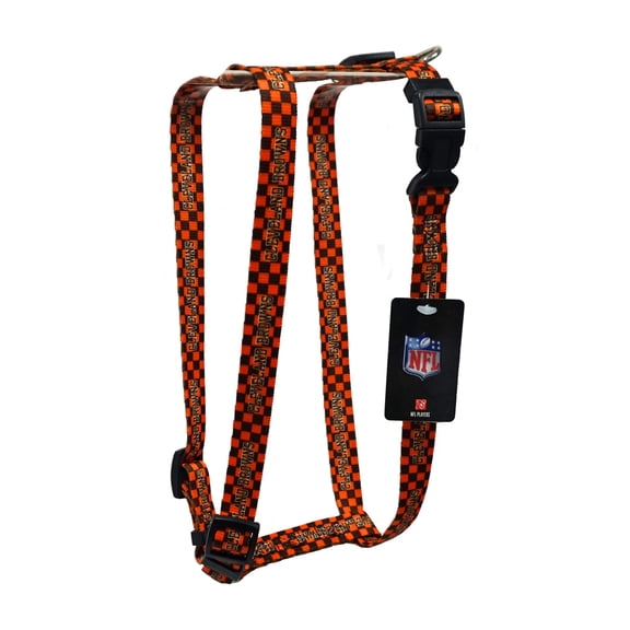 Cleveland Football Browns Large 1 Inch wide Adjustable Dog Harness - 20" - 30"