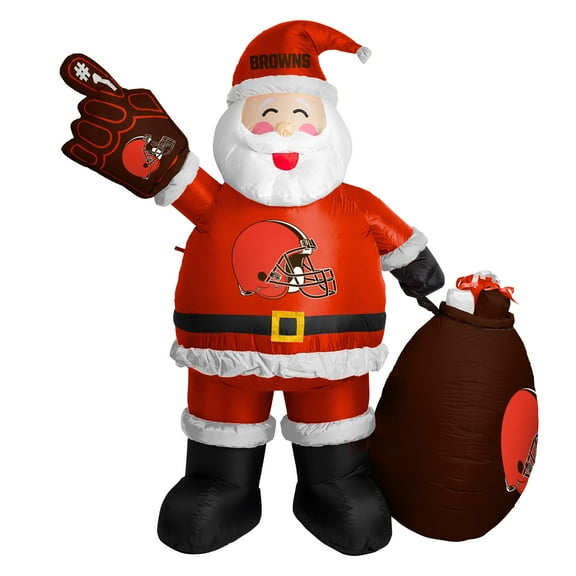 Cleveland Browns 7' Inflatable Santa