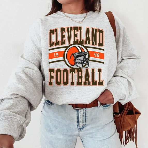 Cleveland Football Crewneck Sweatshirt , Browns Sweatshirt, Cleveland , Browns Fan Gift