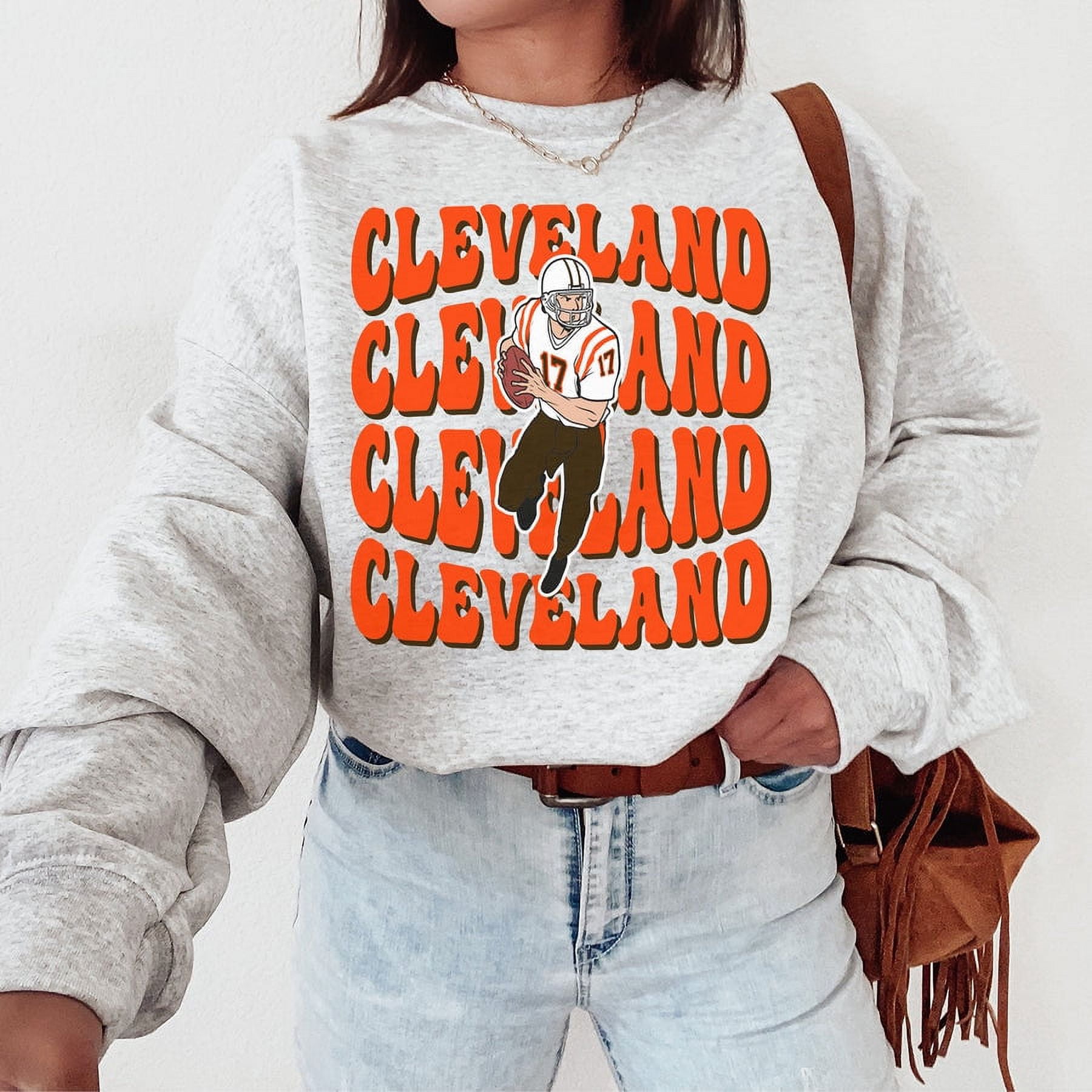 Ladies Cleveland Dawg Pullover Crewneck Sweatshirt main image 1