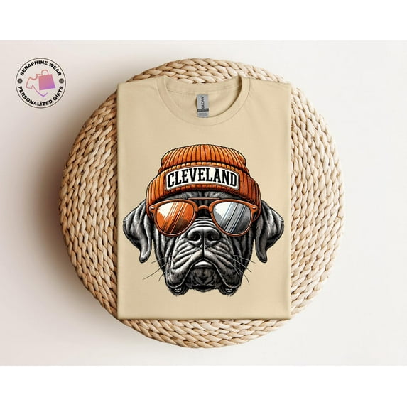 Cleveland Football Mascot Style Shirt, Trendy Browns Dog Game Day Tee, Football Fan Gift, College Sports Tee All Size S-5Xl