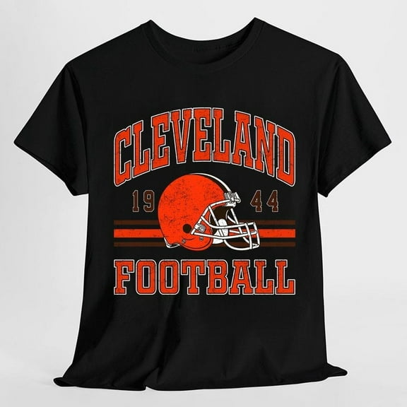 Cleveland Football Vintage Shirt, Football Game Day Gift For Fan,Black Color,Size XL
