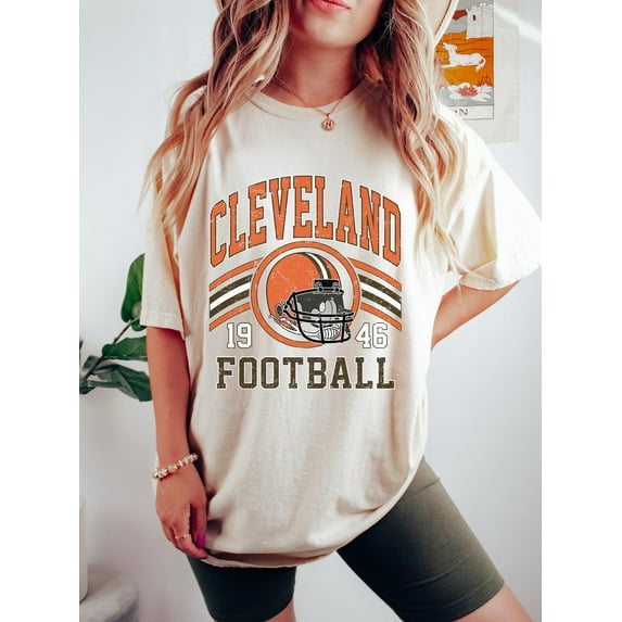 Cleveland Football Vintage Tee, Cleveland Football Retro T-Shirt, Unisex Short Sleeve T-shirt