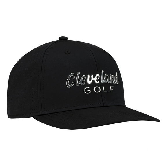 Cleveland Golf CG Liquid Metal Snapback Adjustable Hat, Black -
