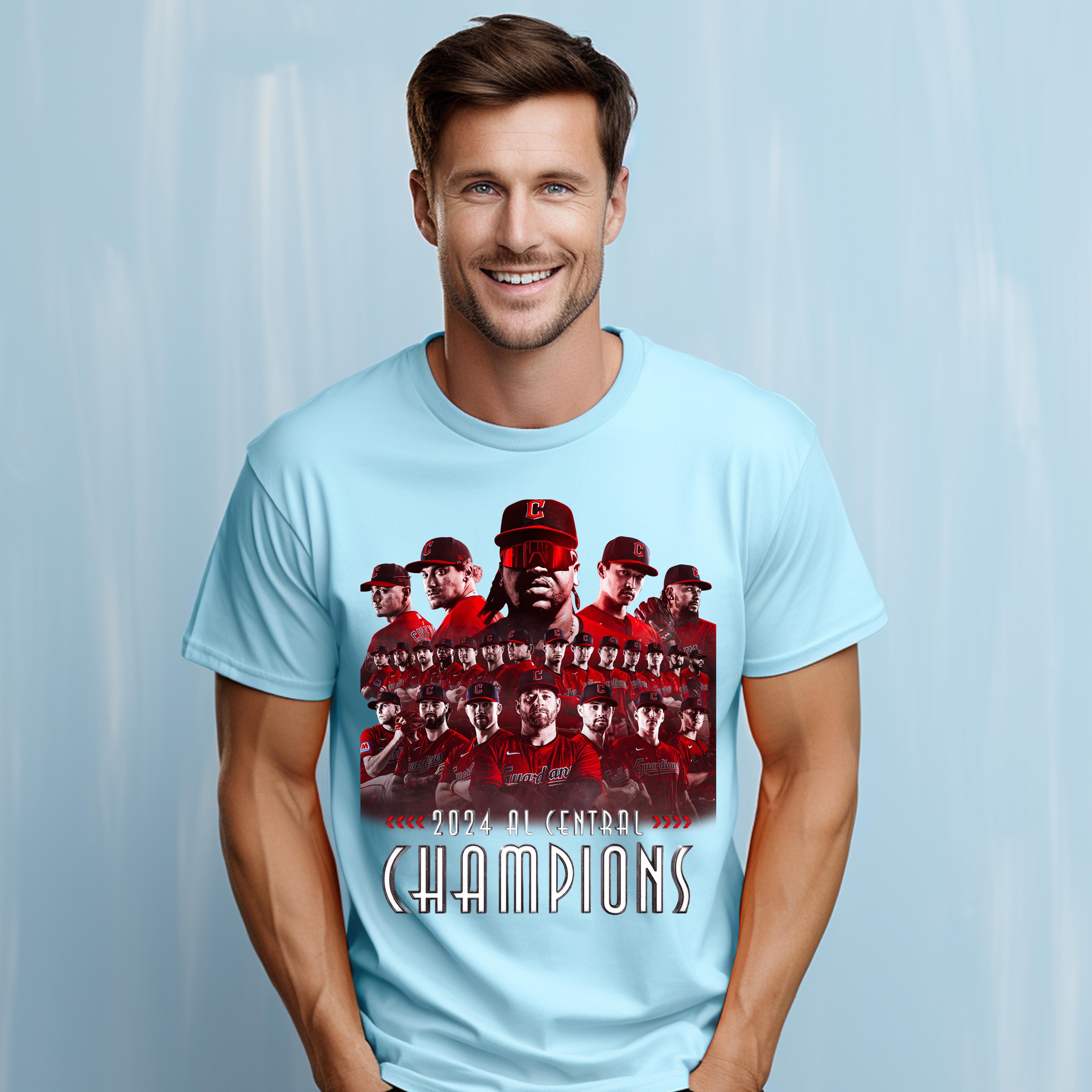 Cleveland Guardians 2024 Al Central Champions Poster UNISEX T Shirt Up