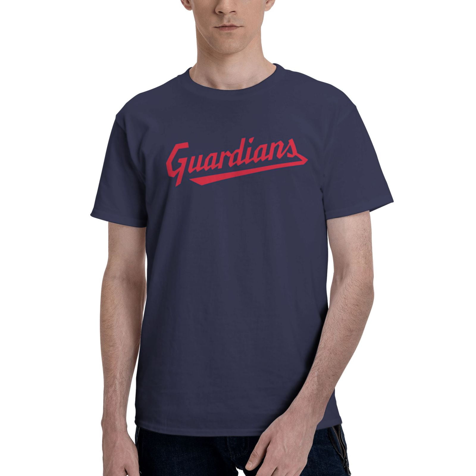 Cleveland Guardians Baseball Sports T Shirts Casual Short Sleeve Crewneck Tshirt Basic Clothes Tees Summer Teen Fashion Round Neck Fishin Tops Blouse for Men Youth Navy Blue Medium Walmart