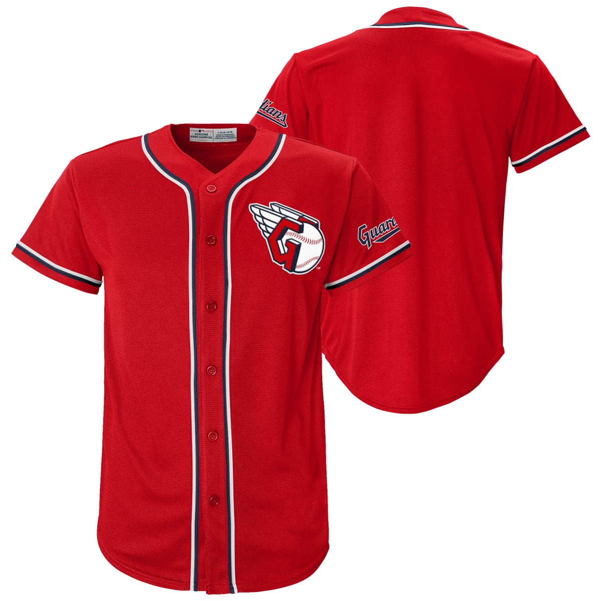 MLB Cleveland Guardians Youth Primary Color Synthetic Jersey