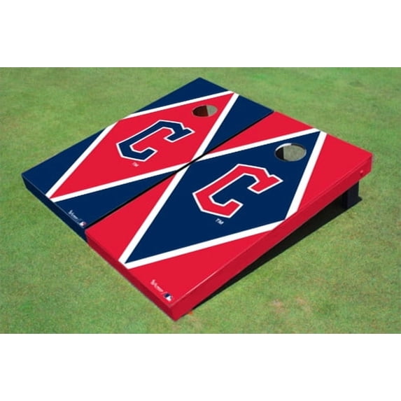 Cleveland Guardians C Alternating Diamond Cornhole Boards