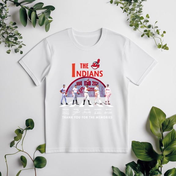 Cleveland Guardians Indians Thank You For The Memories Baseball Unisex tee V50340, for men & women, up to size 5XL