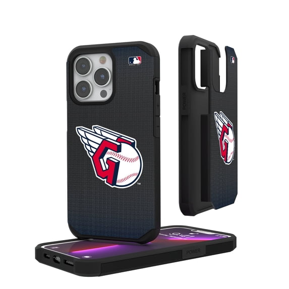 Cleveland Guardians Linen Logo iPhone Rugged Case