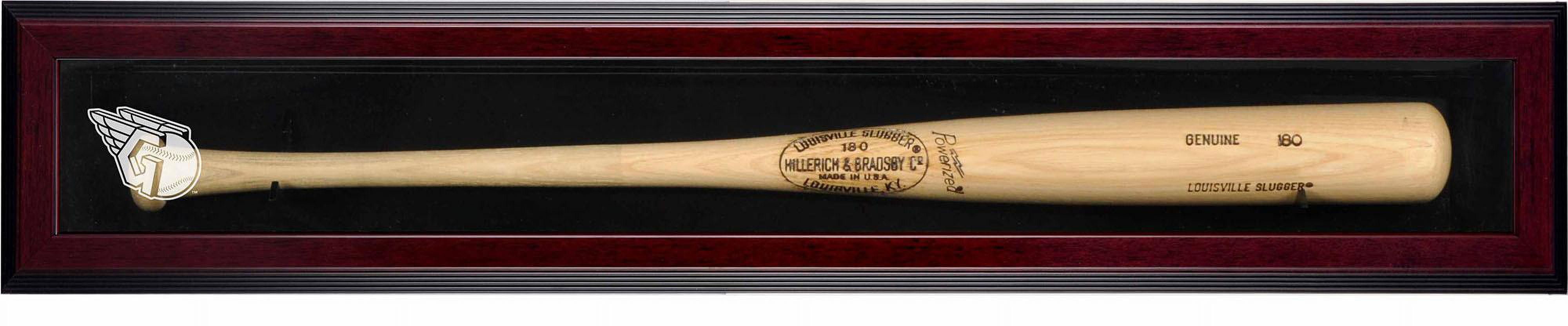 Cleveland Guardians Logo Mahogany Framed Single Bat Display Case