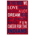thumbnail image 1 of Cleveland Indians 11" x 19" In This House Sign, 1 of 2