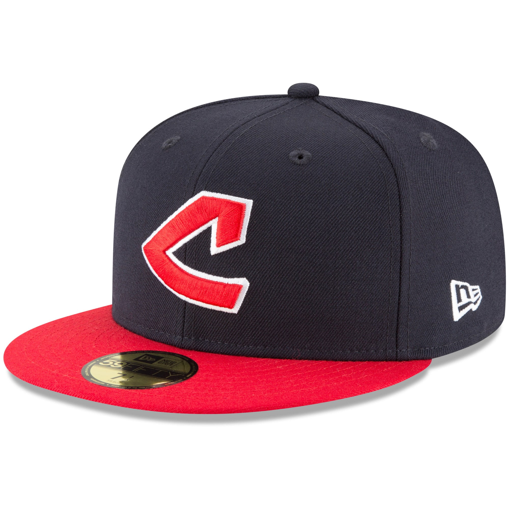 Men s New Era Navy Cleveland Indians Cooperstown Collection Wool 59FIFTY Fitted Hat Walmart