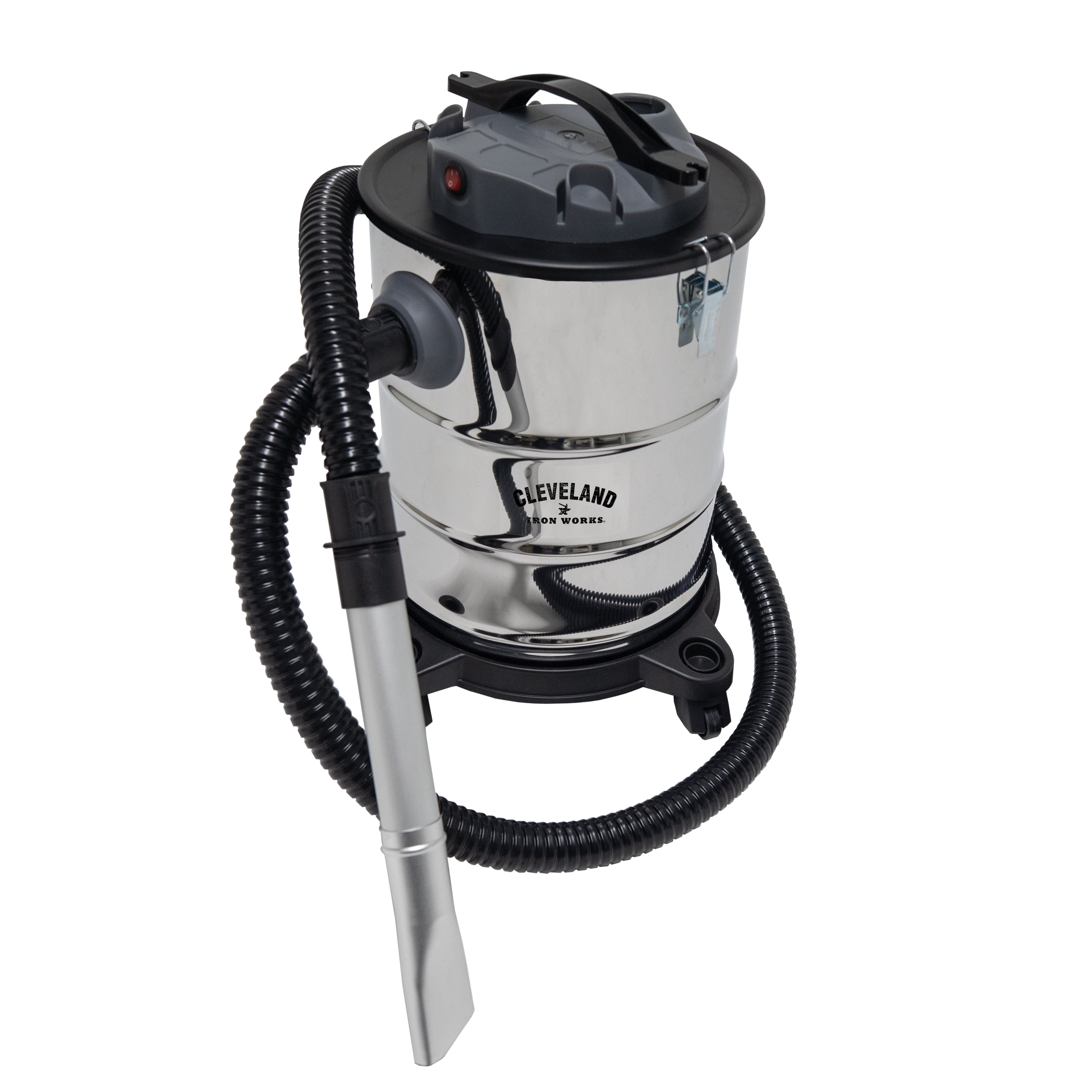 Cleveland Iron Works Stainless Steel 6.5 Gallon Ash Vacuum Cleaner with HEPA Filter