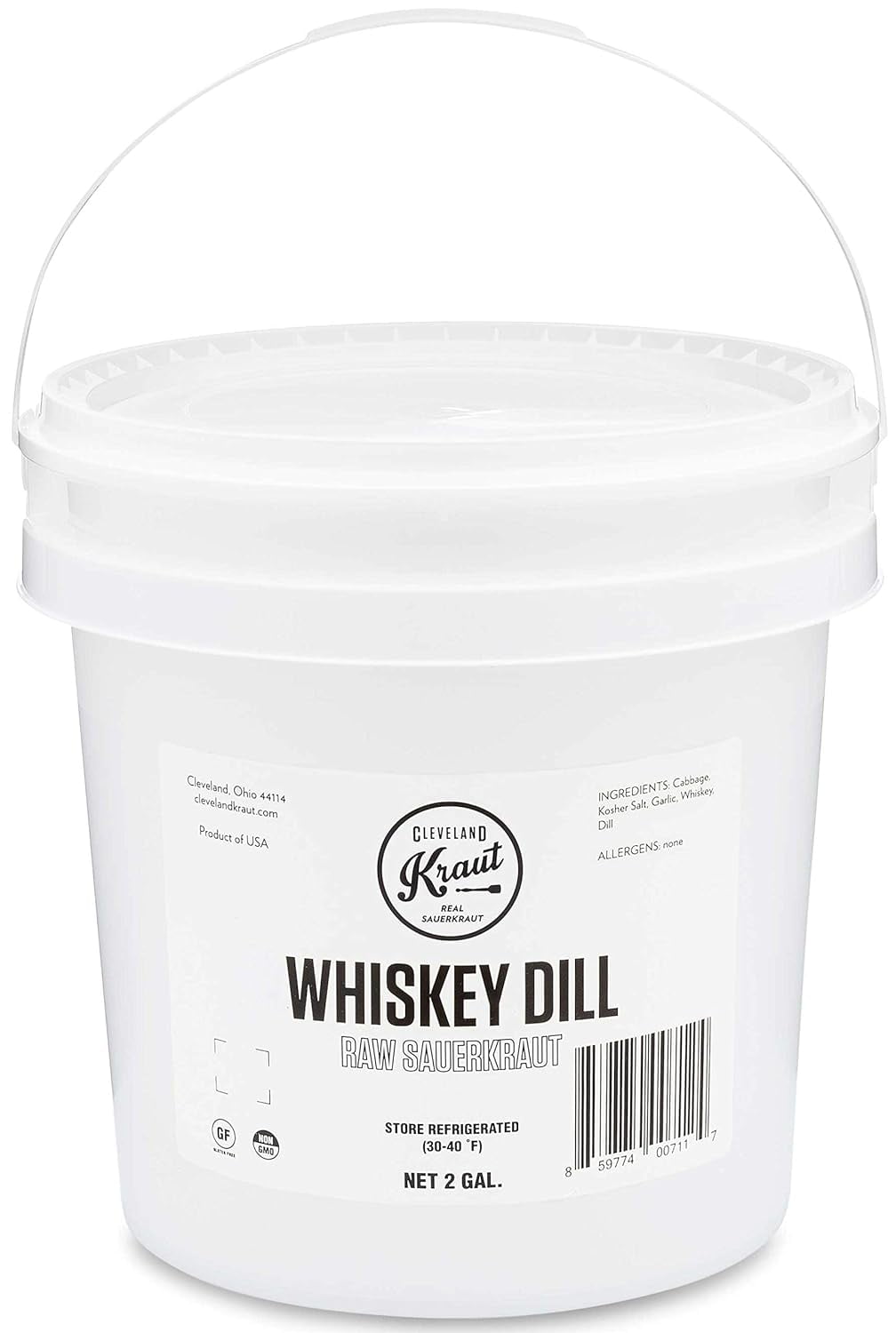 Cleveland Kraut Whiskey Dill Sauerkraut, 256 Ounce 1 each.