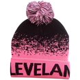 thumbnail image 1 of Cleveland Men's Digital Fade Soft Fabric Winter Knit Hats (Black/Pink), 1 of 1