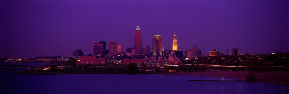 Cleveland OH Canvas Art - Panoramic Images (27 x 9)