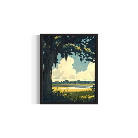 Mississippi Delta Region States Art Print, Living Room Wall Art #731, Unframed Poster Size 8x12