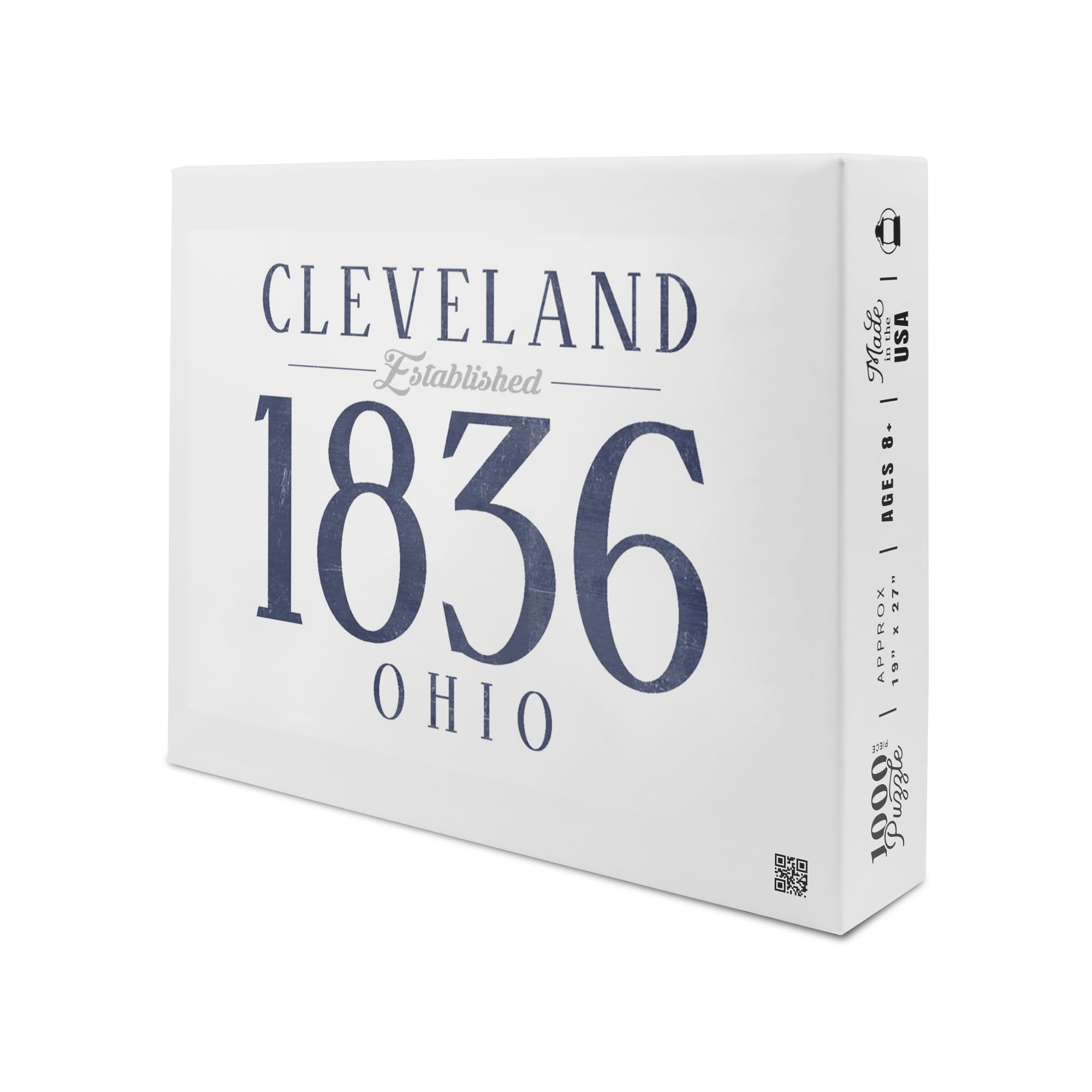 Cleveland, Ohio, Established Date (Blue) (1000 Piece Puzzle, Size 19x27