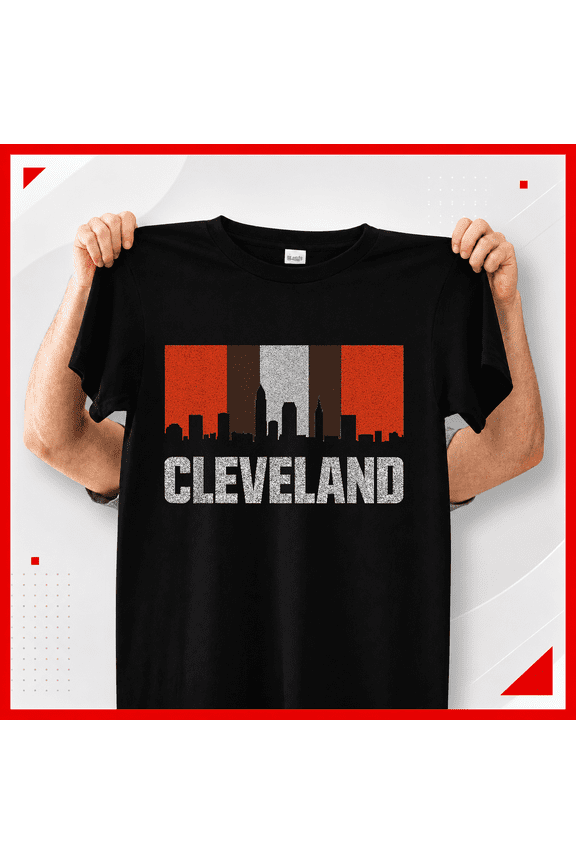 Cleveland Ohio Skyline Home State Pride Retro Souvenir Unisex T-Shirt