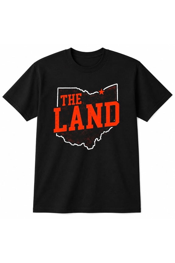 Cleveland Ohio The Land Retro Graphic T-Shirt | Unisex Cotton Tee Sizes S-4XL