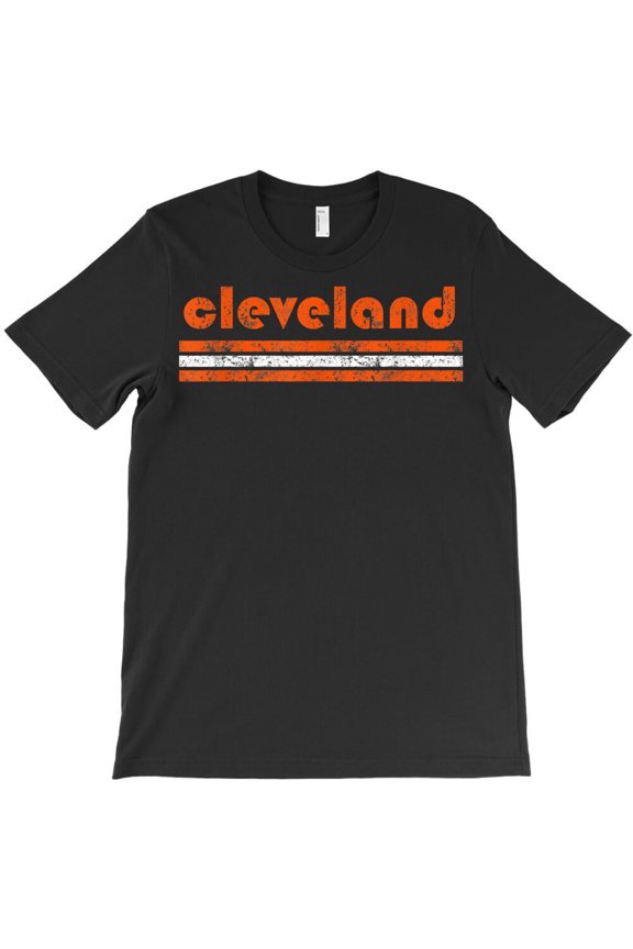 Cleveland Ohio Vintage Three Stripe Weathered Themed Themed - Trending Now H15819 Unisex T-Shirt, Up to 5XL Available