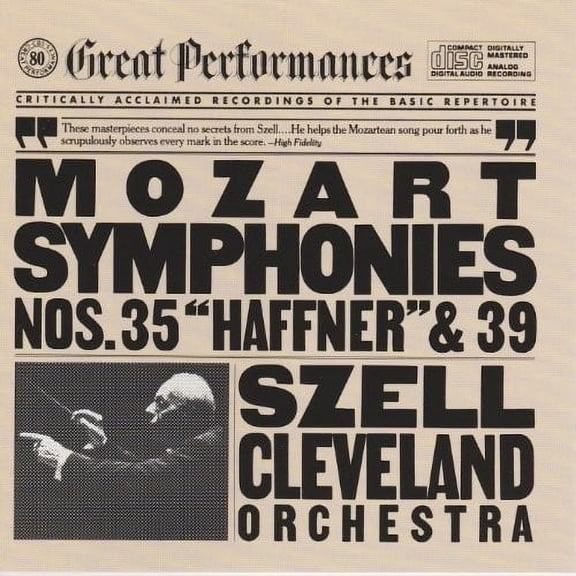 Cleveland Orchestra / Szell - Symphonynies 35 & 39 - Music & Performance - CD