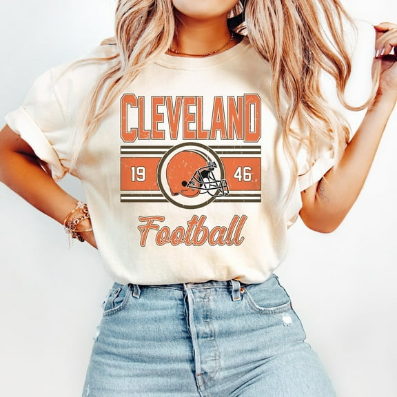 Cleveland Retro T-shirt, Vintage Cleveland Football Shirt, Cleveland Football Gift