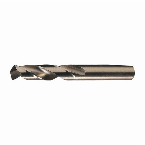 Screw Machine Drill Bit, H Size, 135 Degrees Point Angle, Cobalt, Straw/Bronze Finish, Spiral Flute
