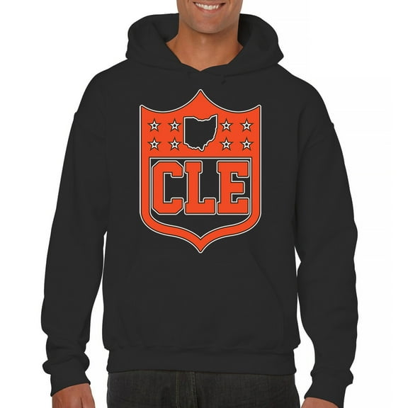 Cleveland Shield Unisex Hoodie Game Night Fantasy Football Fan Lake Erie