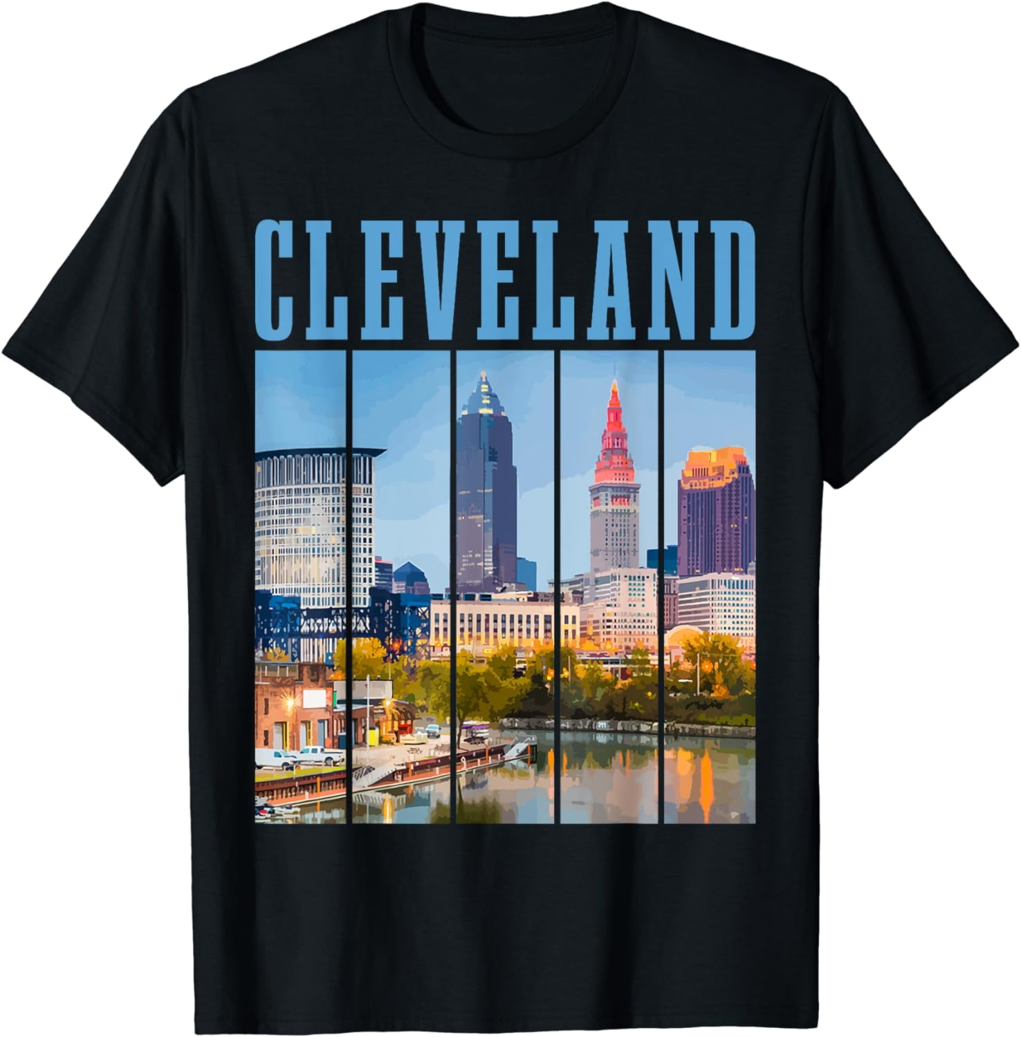 Cleveland Skyline 216 Ohio Vintage Pride T-Shirt