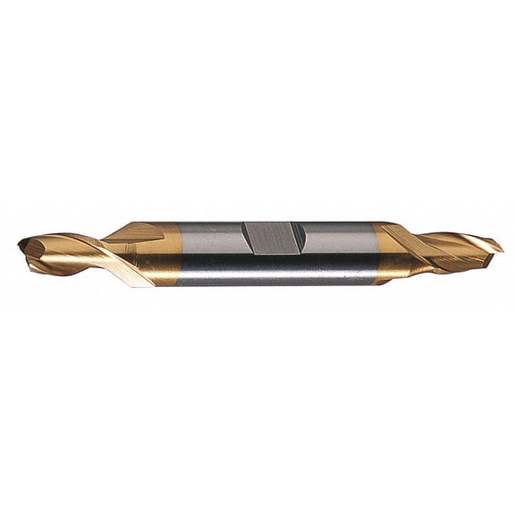 Cleveland Square End Mill,  Weldon Flat,  High Speed Steel,  TiN TiN   C33664