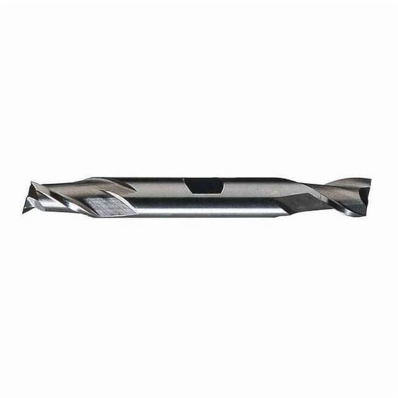 2-Flute HSS Square Double End Mill HD-2 Bright 5/32x3/8x0.2344x2-3/4 C42097