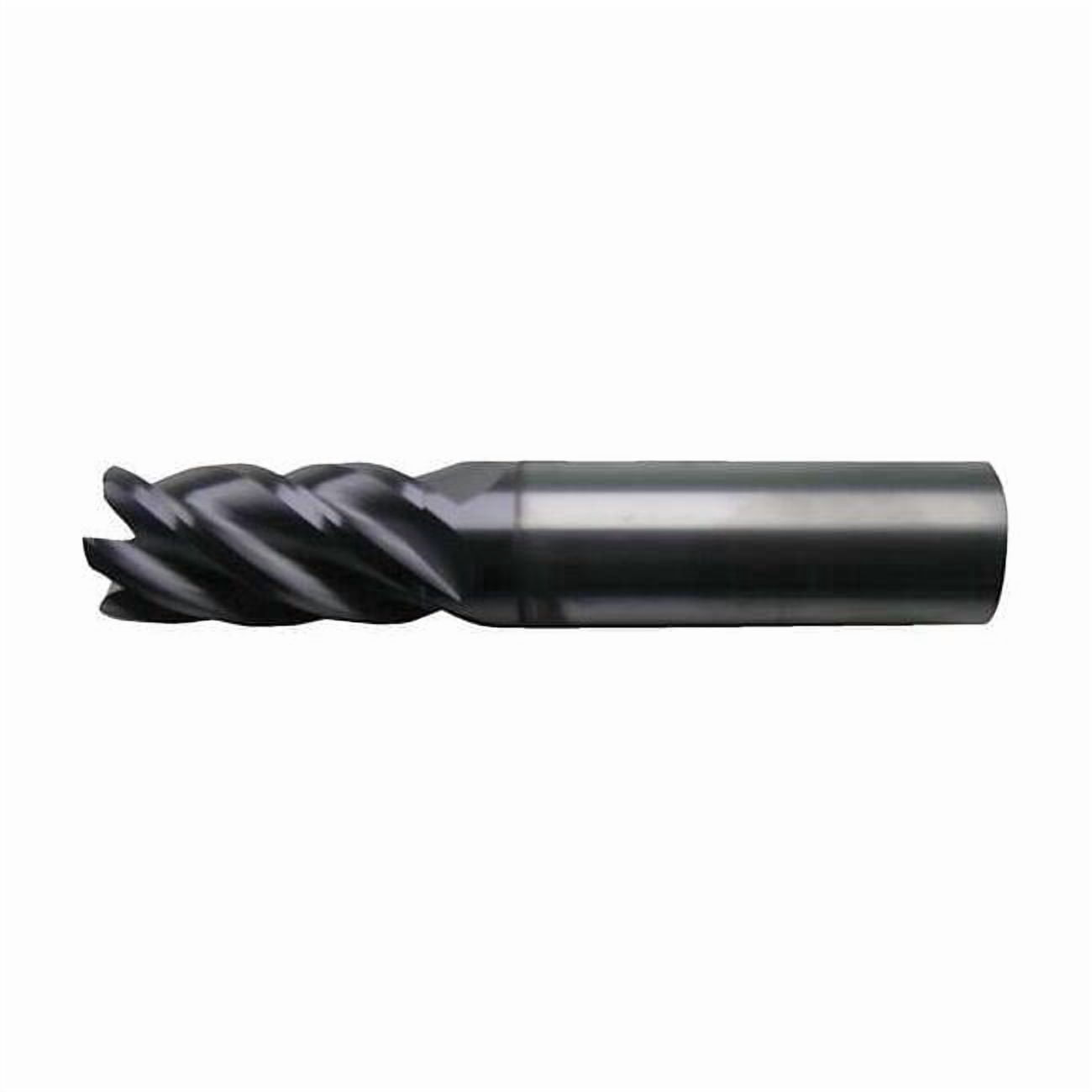 5-Flute Carbide HP Square Single End Mill for Ferrous Matl CTD CEM-V2-5R Bright 3/16x3/16x3/8x2