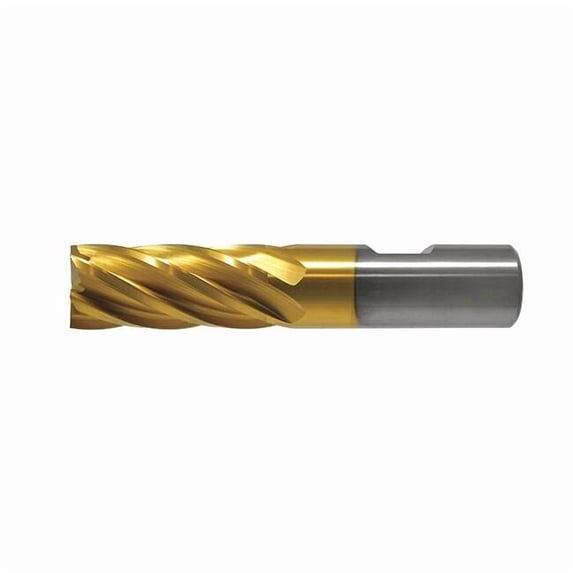 4-Flute Cobalt 8% Square Single End Multi-Flute CenterCut CTD HGC-4C-TN TiN 3/8x3/8x1-1/2x3-1/4