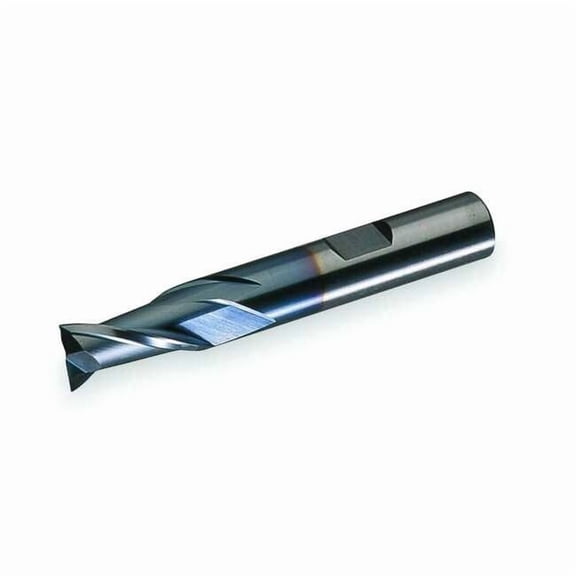 2-Flute HSS Square Single End Mill Cleveland HG-2-TC TiCN 1/8"x3/8"x3/8"x2-5/16"