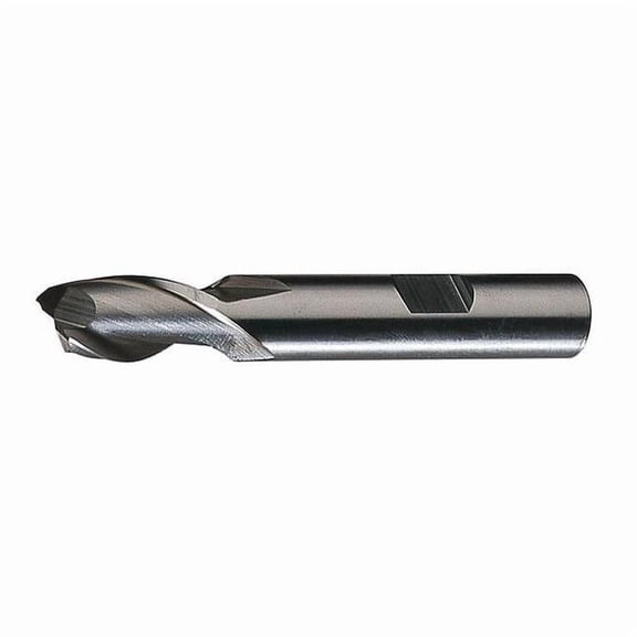 2-Flute HSS Square Single End Mill Cleveland HG-2 Bright 1"x5/8"x1-1/2"x4"